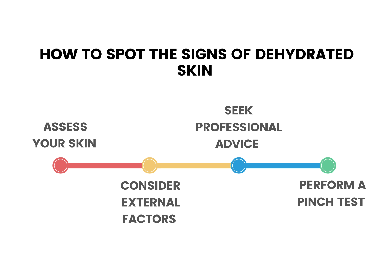 How to Spot the Signs of Dehydrated Skin ​Infographic